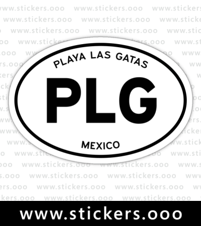 PLG, Playa Las, Gatas, Mexico – Oval