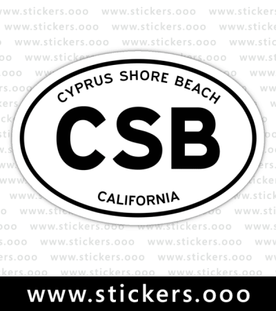 CSB, Cyprus Shore Beach, California (CA) – Oval
