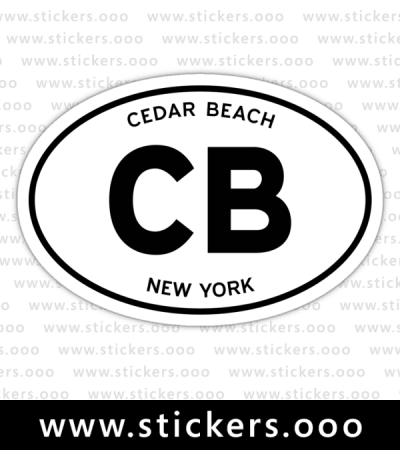 CB, Cedar Beach, New York (NY) – Oval