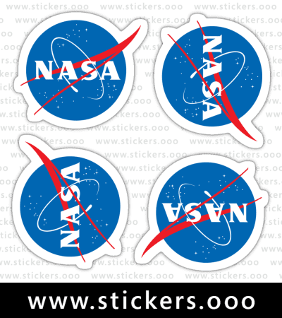 NASA Meatball Logo ×4