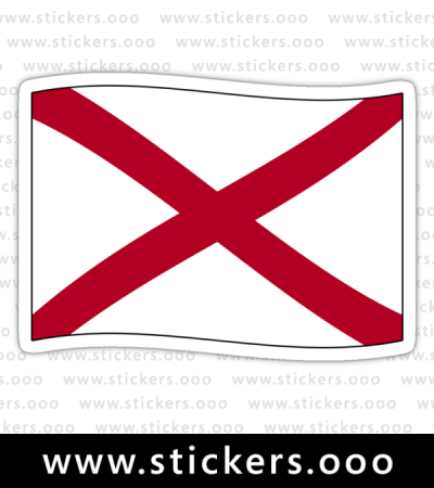 Alabama AL Official State Flag (Ripple Wave)