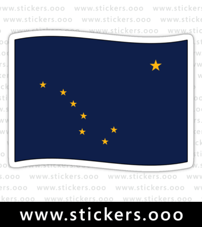 Alaska AK Official State Flag (Ripple Wave)
