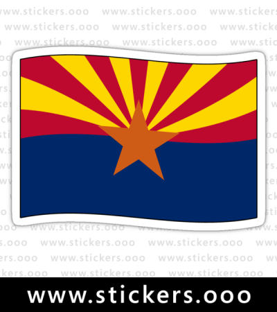 Arizona AZ Official State Flag (Ripple Wave)