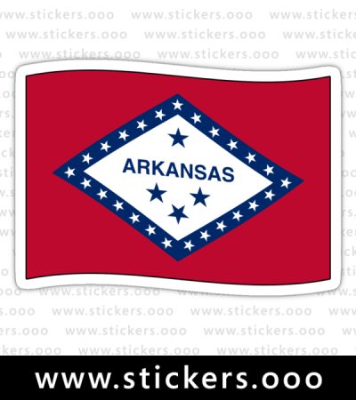 Arkansas AR Official State Flag (Ripple Wave)