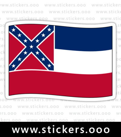 Mississippi MS Official State Flag (Ripple Wave)