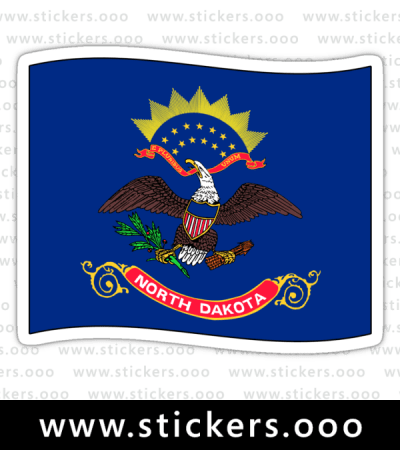 North Dakota ND Official State Flag (Ripple Wave)