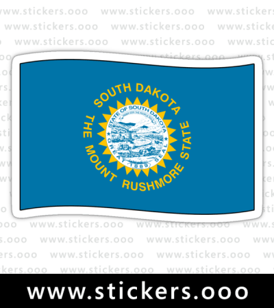 South Dakota SD Official State Flag (Ripple Wave)