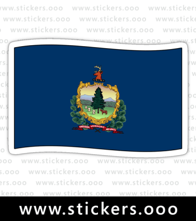Vermont VT Official State Flag (Ripple Wave)