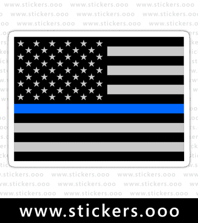 Colorado CO – Thin Blue Line / Police Law Enforcement / USA American Flag