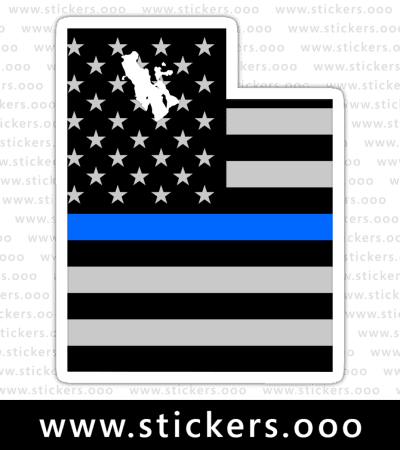 Idaho ID State Thin Blue Line Police Sticker Decal #177 Made in U.S.A. Idaho ID State Thin Blue Line Police Sticker Decal #177 Made in U.S.A.