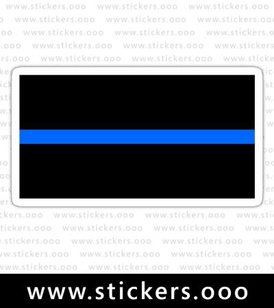 Thin Blue Line Flag / Police / Law Enforcement Officer (LEO) (Black with Blue Stripe)