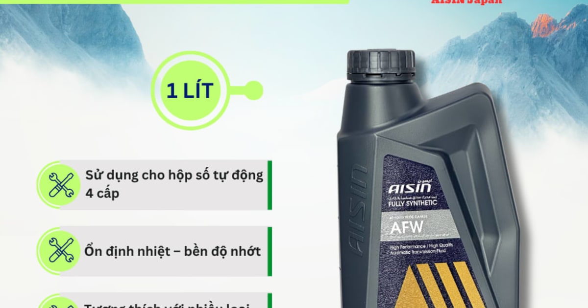 Dầu Trợ lực lái 1 Lít Hiệu Aisin mã ATFD31P