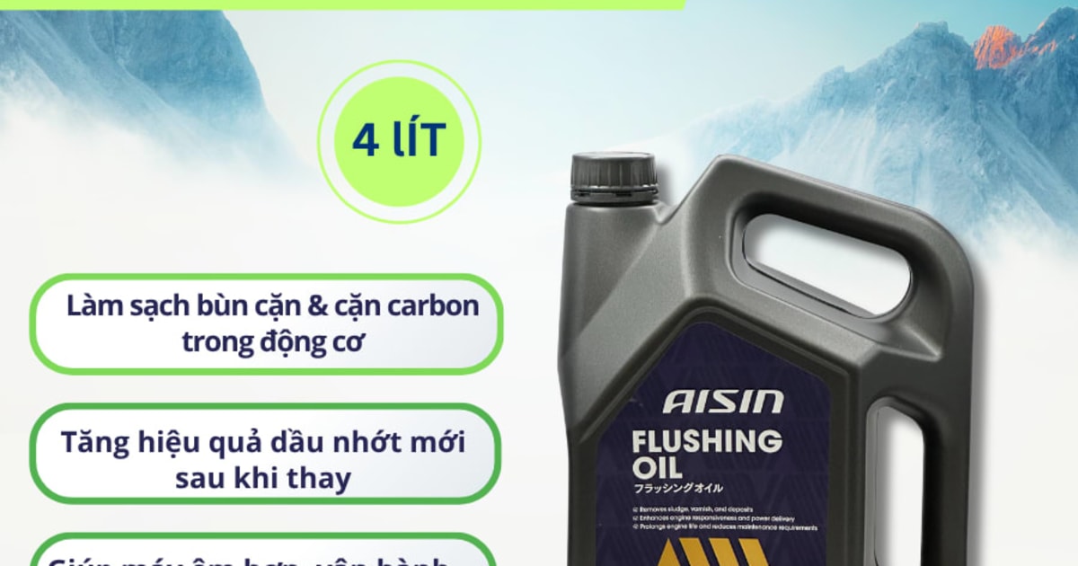 Dung dịch súc rửa động cơ  4 Lít Hiệu Aisin mã ADEAZ-4005