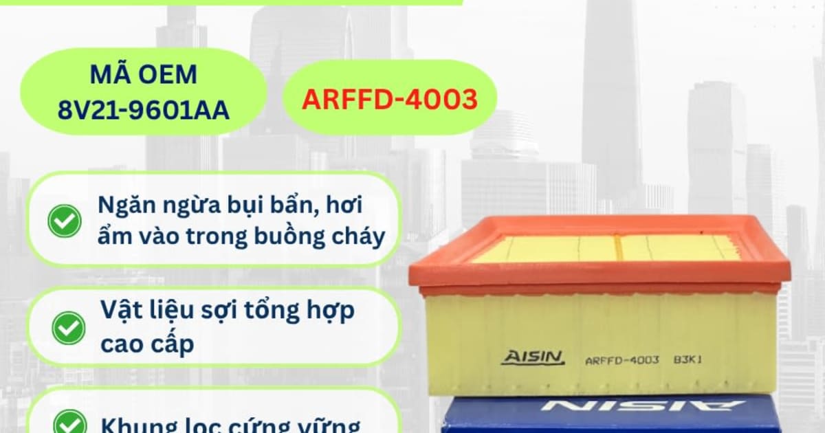 Lọc gió động cơ Ford hiệu Aisin mã ARFFD-4003