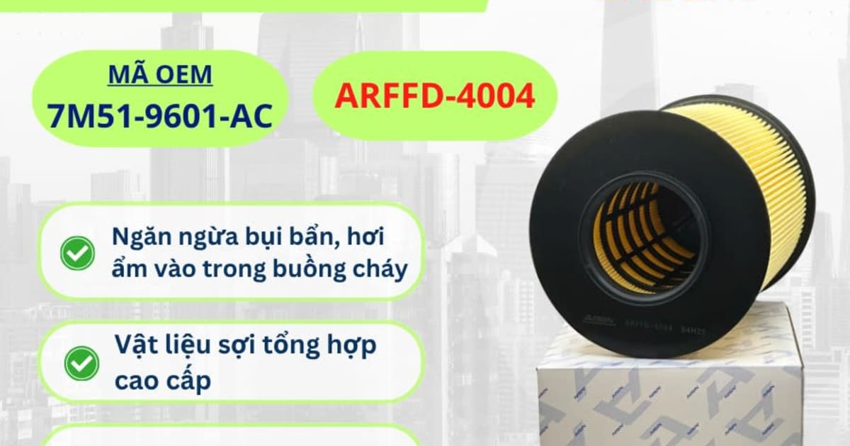 Lọc gió động cơ Ford hiệu Aisin mã ARFFD-4004
