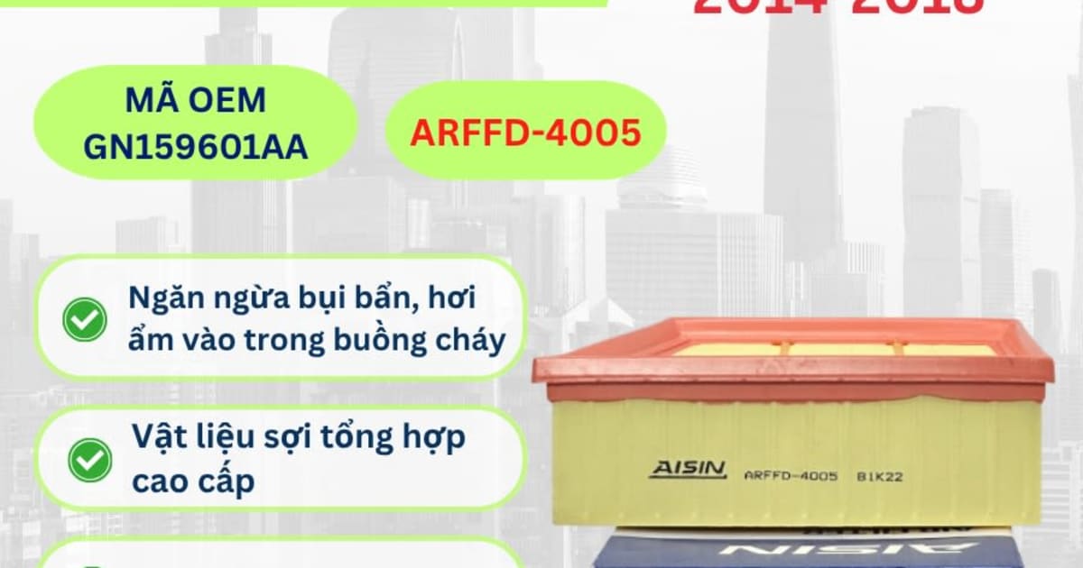 Lọc gió động cơ Ford hiệu Aisin mã ARFFD-4005