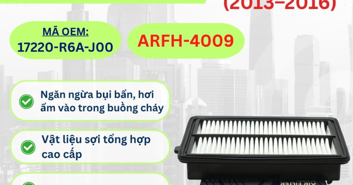 Lọc gió động cơ Honda hiệu Aisin mã ARFH-4009