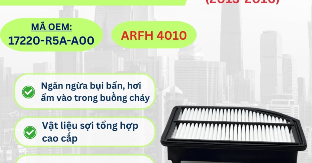 Lọc gió động cơ Honda hiệu Aisin mã ARFH-4010