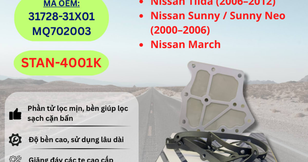 Lọc nhớt hộp số Nissan hiệu Aisin mã STAN-4001K