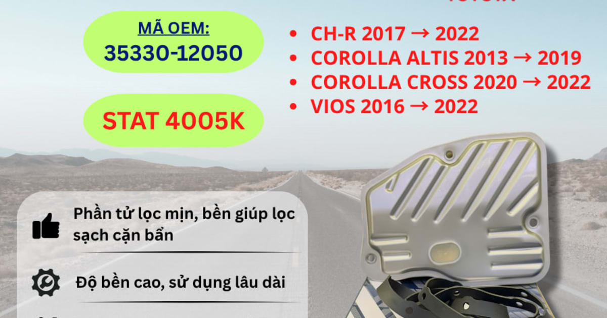 Lọc nhớt hộp số Toyota hiệu Aisin mã STAT-4005K
