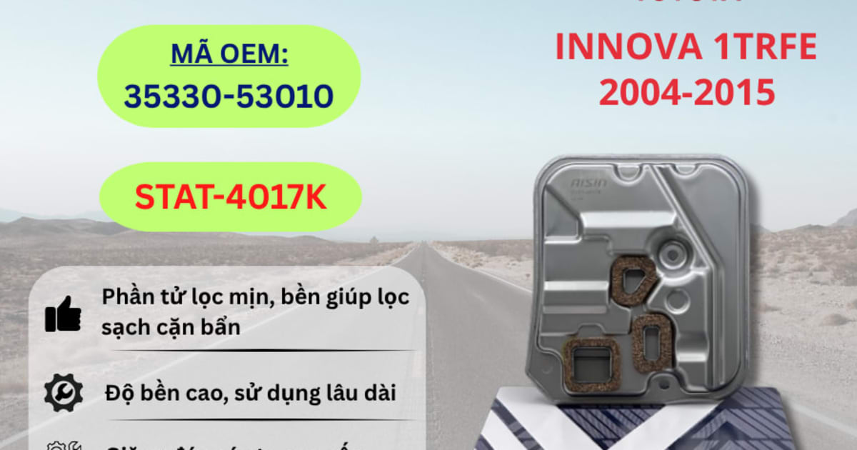 Lọc nhớt hộp số Toyota hiệu Aisin mã STAT-4017K