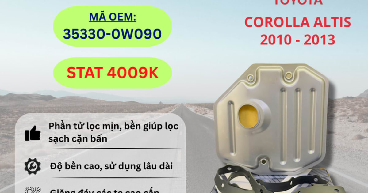 Lọc nhớt hộp số Toyota hiệu Aisin mã STAT-4009K