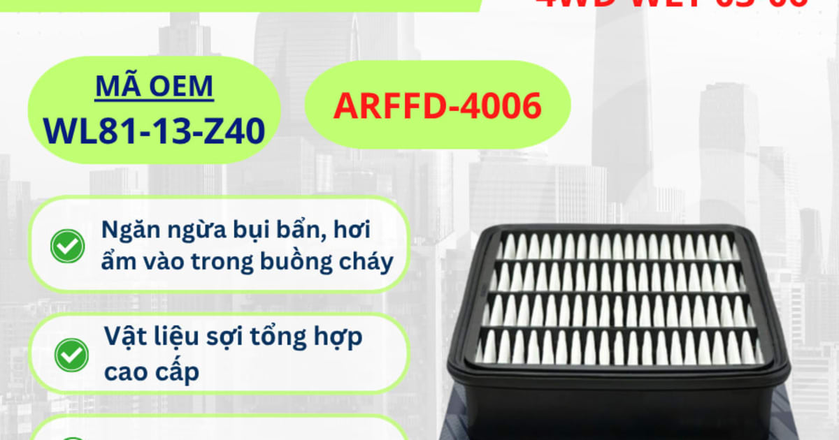 Lọc gió động cơ Ford hiệu Aisin mã ARFFD-4006