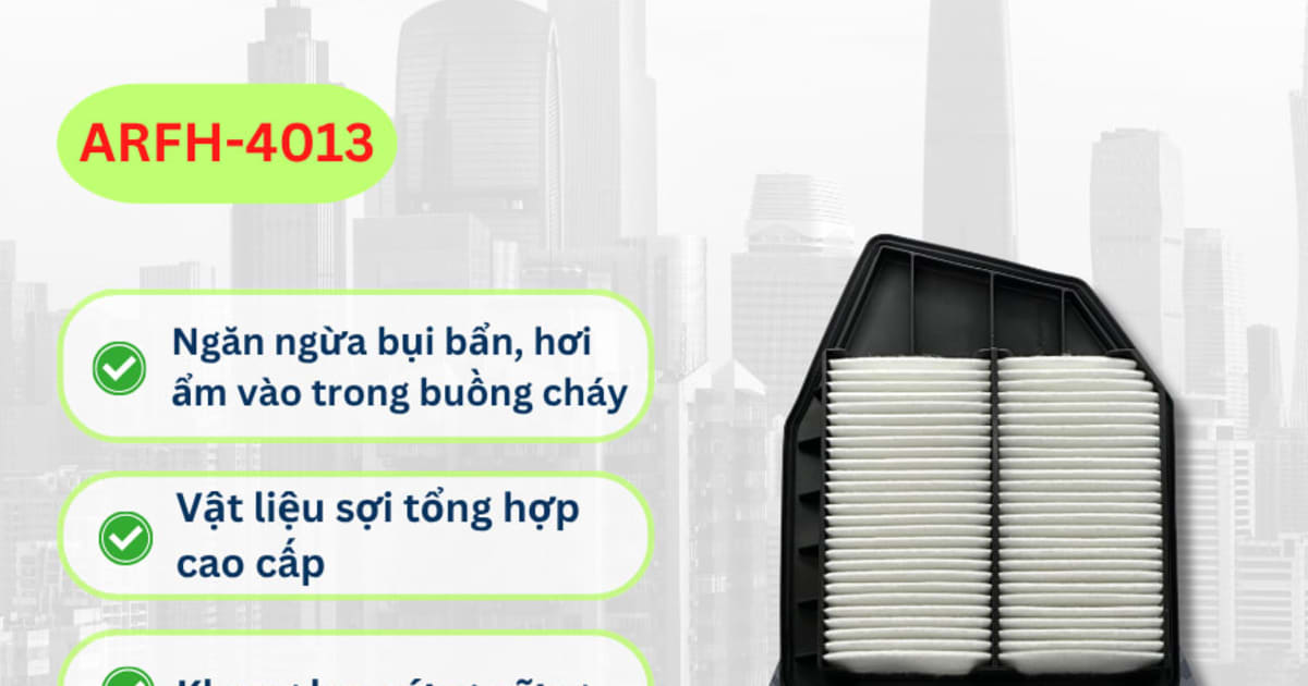 Lọc gió động cơ Honda hiệu Aisin mã ARFH-4013