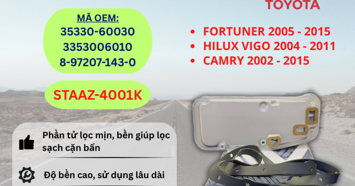Lọc nhớt hộp số Isuzu, Toyota hiệu Aisin mã STAAZ-4001