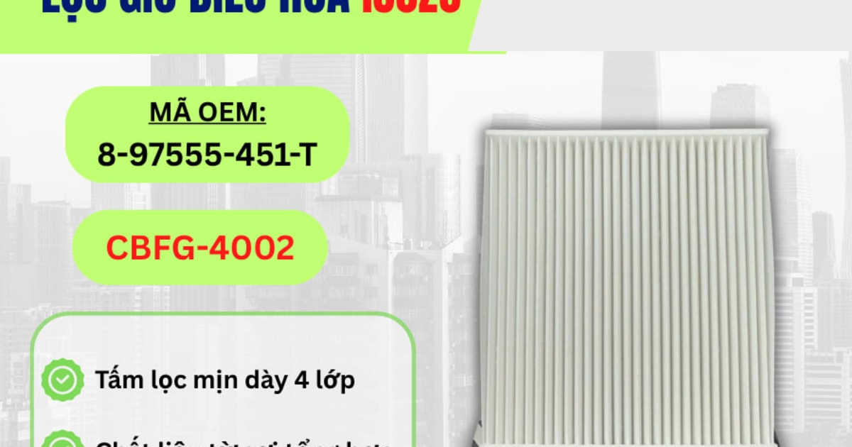 Lọc gió điều hòa Isuzu hiệu Aisin mã CBFG-4002
