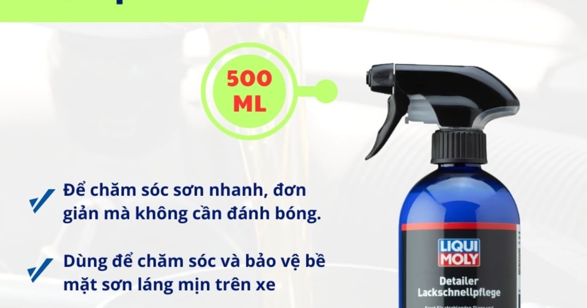 Chất vệ sinh bóng nhanh detailing 500 ml hiệu Liqui Moly mã 21611