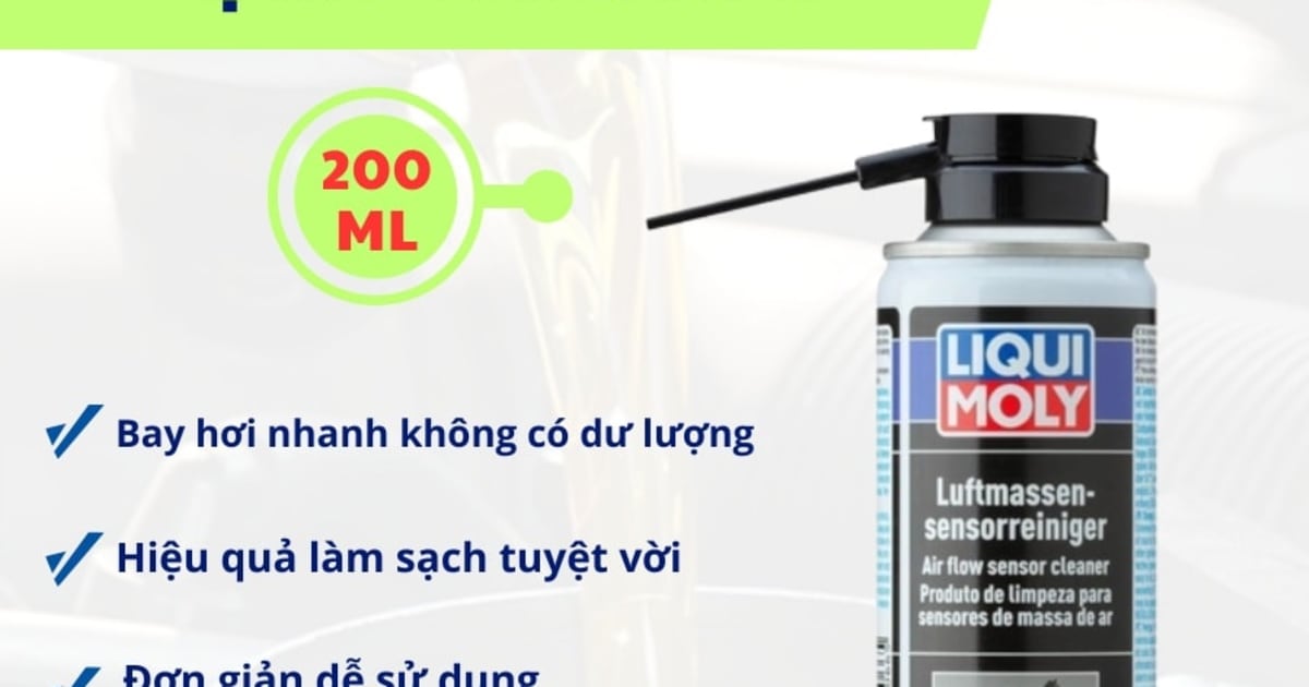 Vệ sinh cảm biến oxy 200 ml hiệu Liqui Moly mã 4066