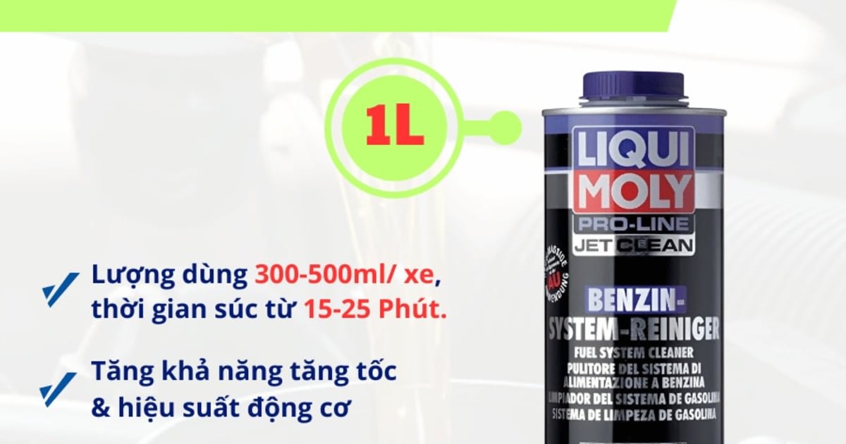Súc béc xăng trực tiếp dùng bằng tools 1000 ml hiệu Liqui Moly mã 5147
