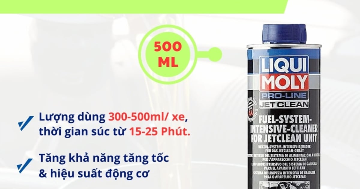 Súc béc xăng trực tiếp dùng bằng tools 500 ml hiệu Liqui Moly mã 2523