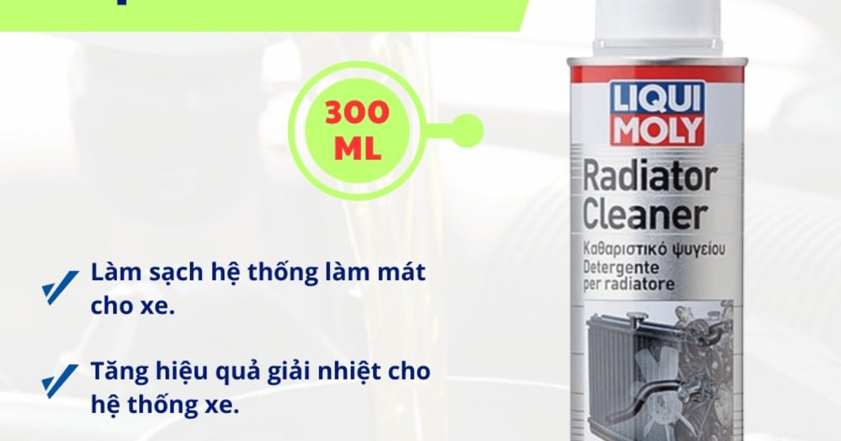 Súc két nước đổ vào nước làm mát cũ 300 ml hiệu Liqui Moly mã 1804