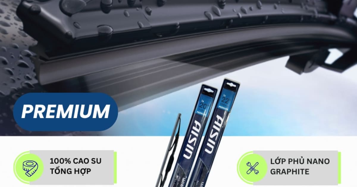 Gạt mưa xương sắt cao su tổng hợp 16 inch - Móc U