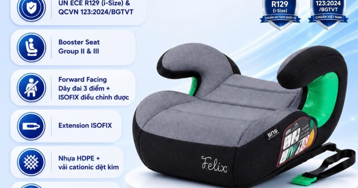 Ghế nâng an toàn trẻ em hiệu EUS FIX -CHUẨN QUỐC TẾ, an tâm cho con trên mọi chuyến đi