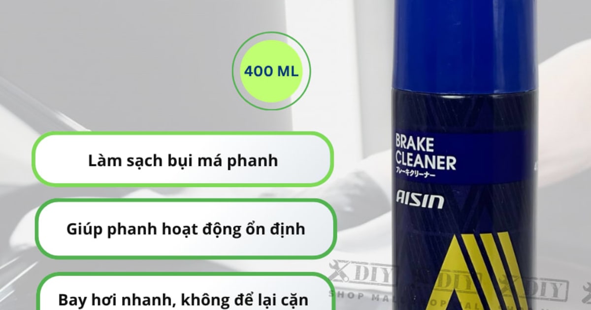 Chai xịt vệ sinh bố thắng má phanh AISIN 400ML