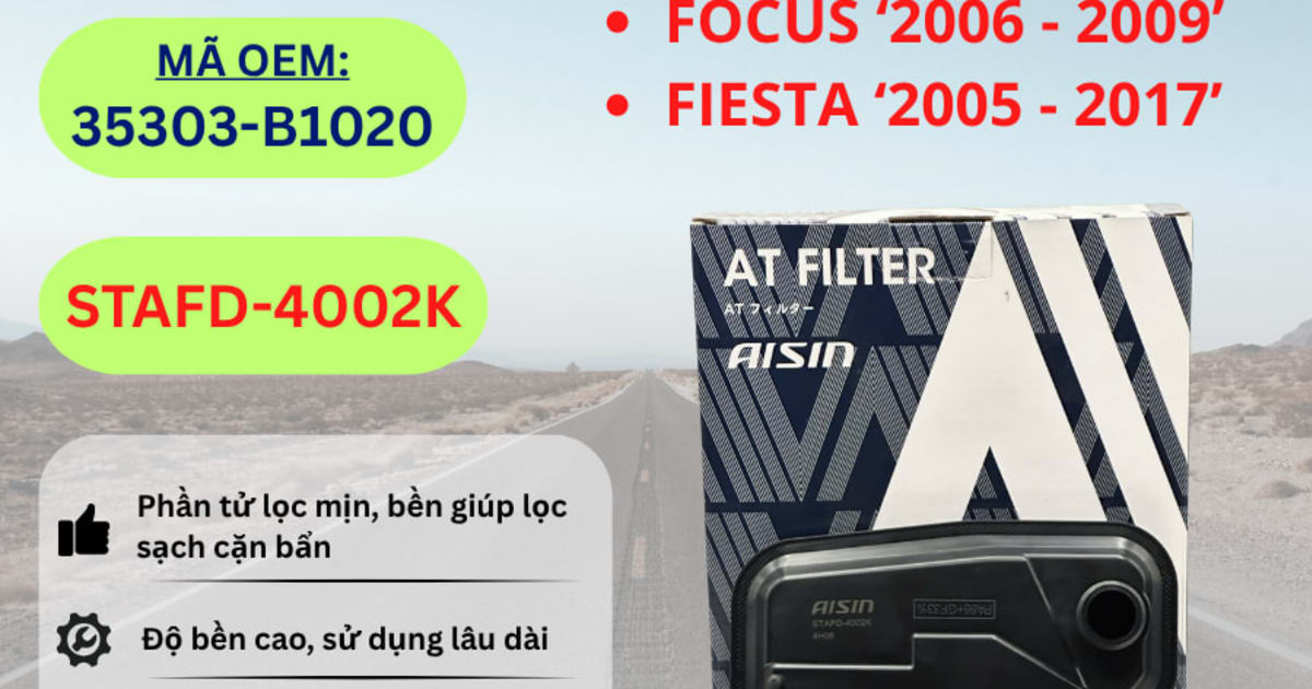 Lọc nhớt hộp số Ford hiệu Aisin mã STAFD-4002K