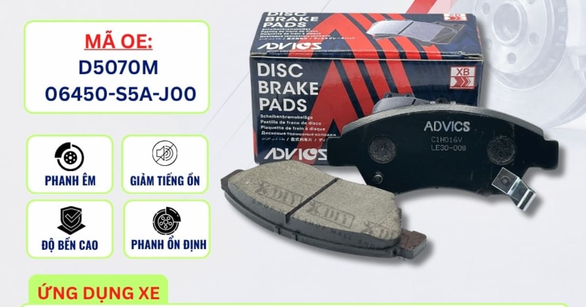 Bố thắng trước Honda City, Civic / Acura RSX - ADVICS C1N016Y