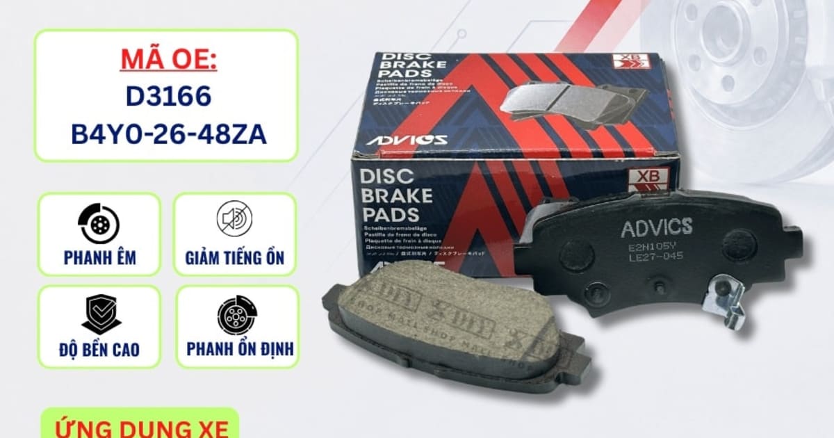 Bố thắng sau Mazda 3 - ADVICS E2N105Y