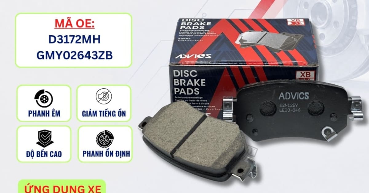 Bố thắng sau Mazda 6 - ADVICS E2N125Y