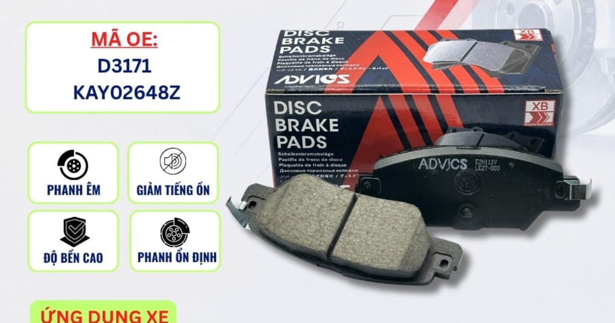 Bố thắng sau Mazda CX-5 - ADVICS E2N112Y