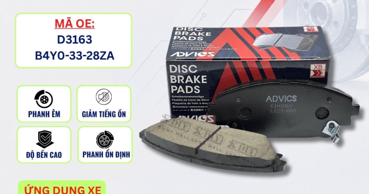 Bố thắng trước Mazda 3, CX-3 - ADVICS E1N106Y