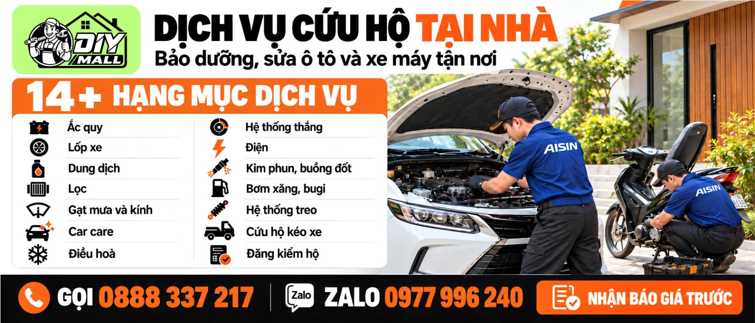 Bảo dưỡng tại nhà - Cứu hộ, sửa ô tô và xe máy tận nơi gồm những gì?
