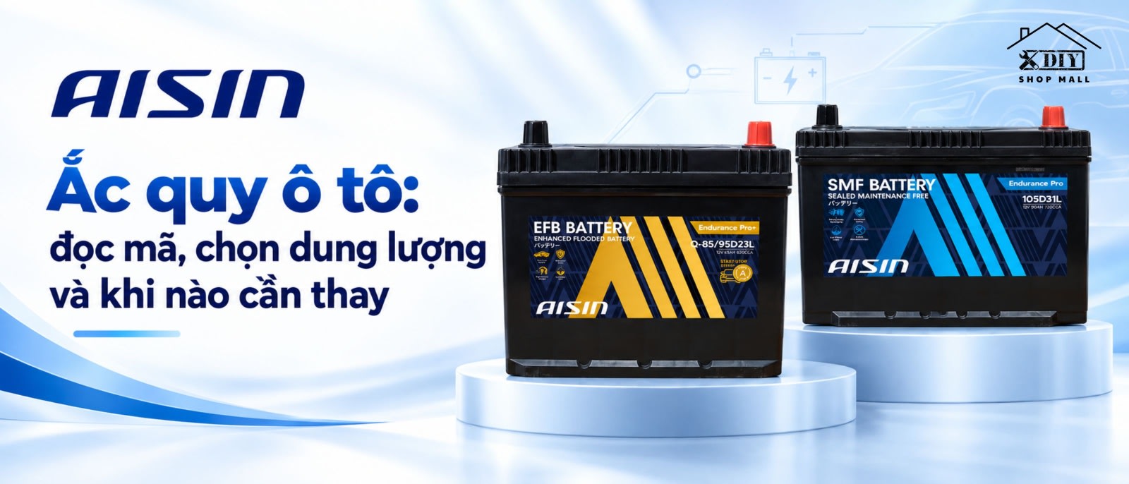 Ắc quy ô tô: đọc mã, chọn dung lượng và khi nào cần thay