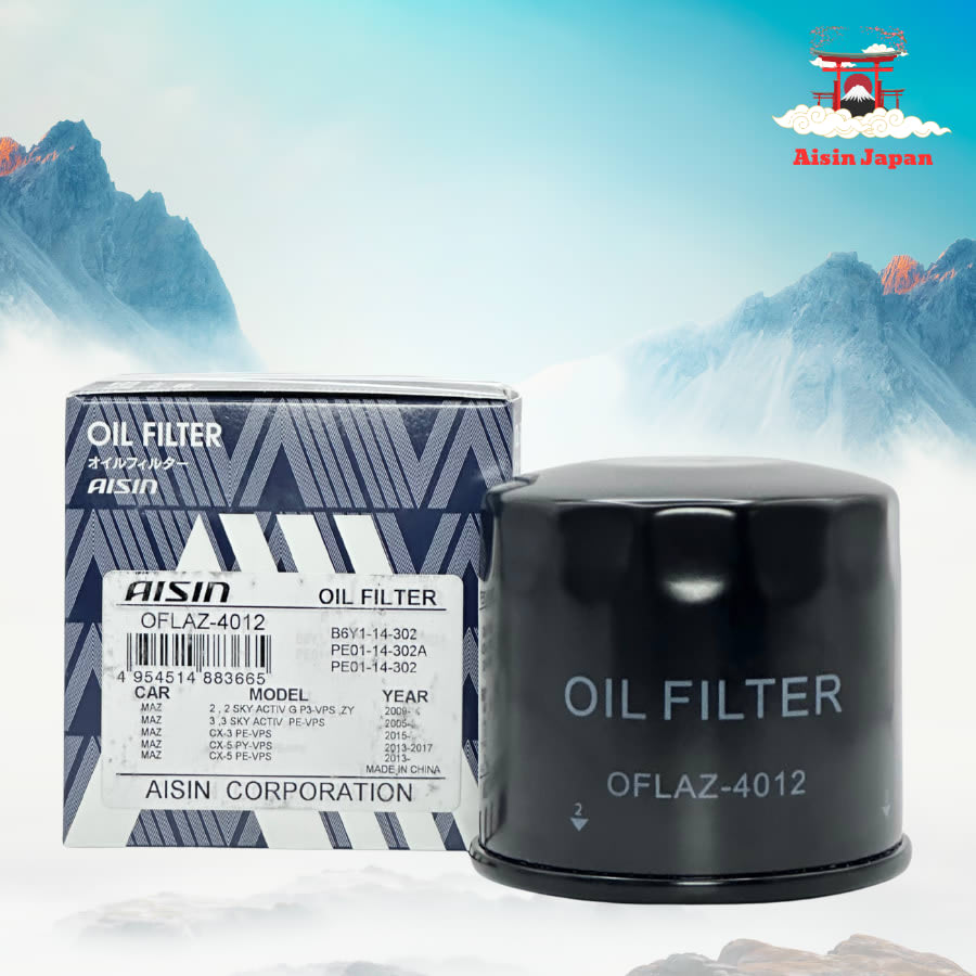 Lọc nhớt động cơ Mazda, Hyundai, Subaru hiệu Aisin mã OFLAZ-4012