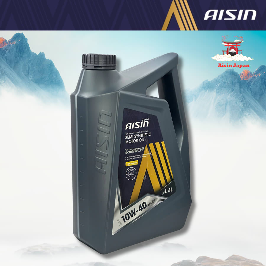 Dầu động cơ xăng 10W-40 API SP 7.500Km 4 Lít Hiệu Aisin mã ESSP1044P