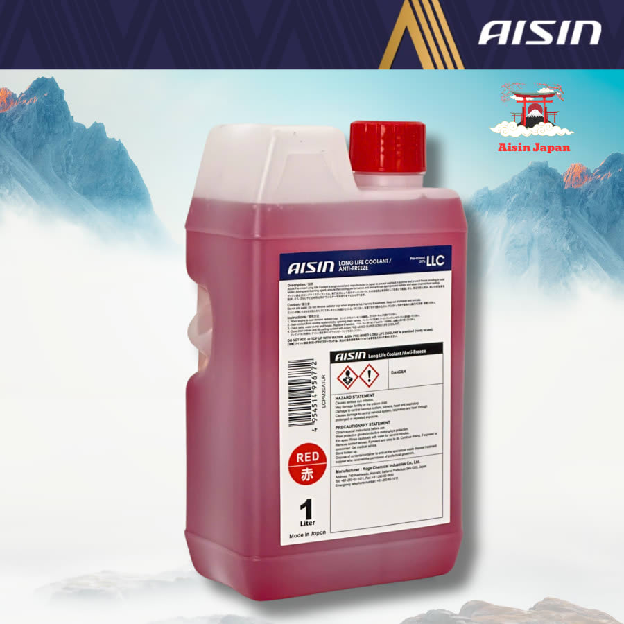 Nước làm mát Đỏ 1 Lít Hiệu Aisin mã LCPM20A1LR