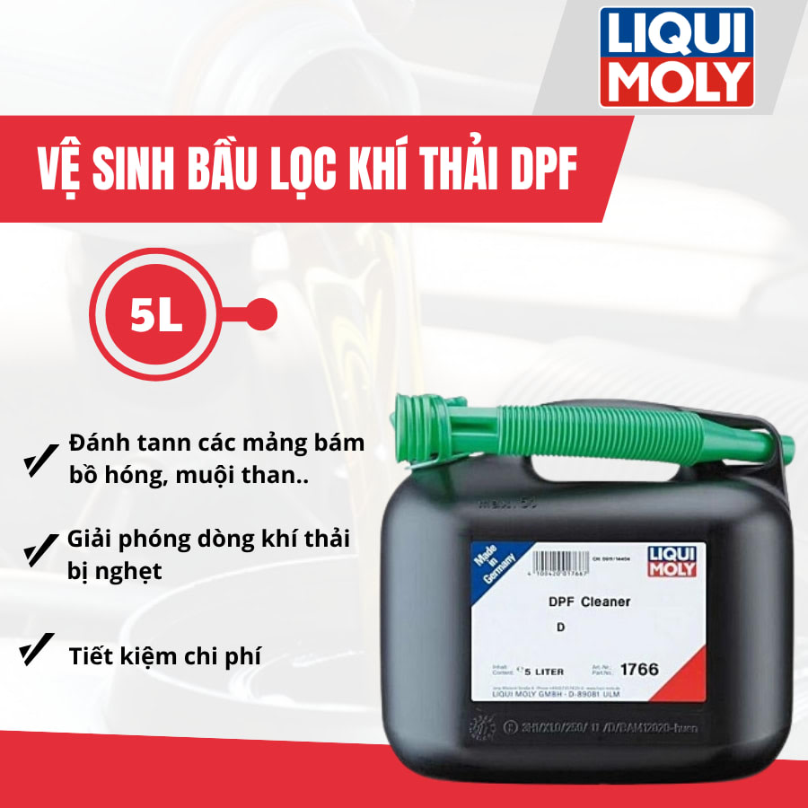 Vệ sinh bầu lọc khí thải DPF 5 Lít hiệu Liqui Moly mã 1766
